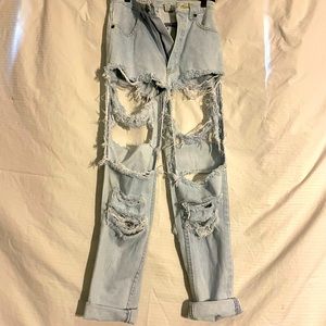 *Rare* Super ripped boyfriend jeans